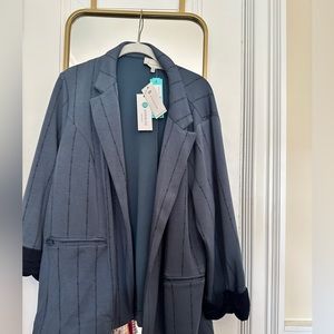 NWT Skies are Blue Blazer in Blue Pinstripe